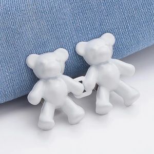 White Bear Jean Waist Tightener Resizing Retracting Device Detachable Buckle